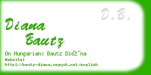 diana bautz business card